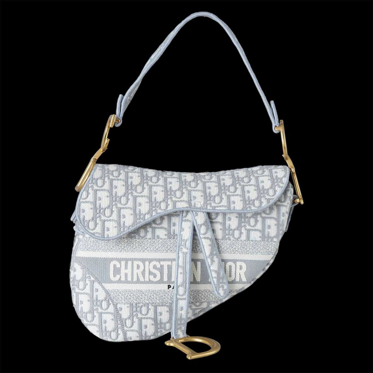 CHRISTIAN DIOR(USED)크리스찬디올 오블리크 새들백 미듐 & 스트랩